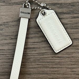 Coach Chalk and Silver Metal Bar with Hand Strap set